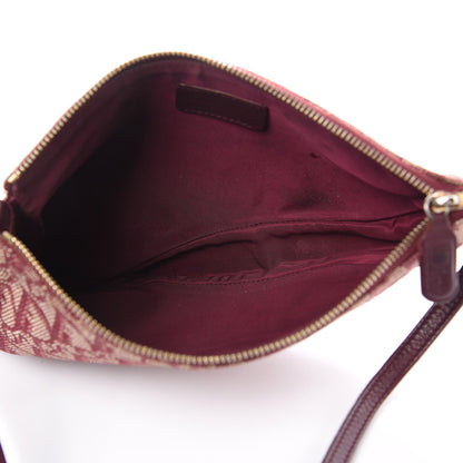 Christian Dior Monogram Mini Saddle Pochette Burgundy 5 of 12