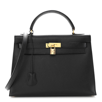 Hermes Ardennes Kelly Sellier 32 Black 1 of 12