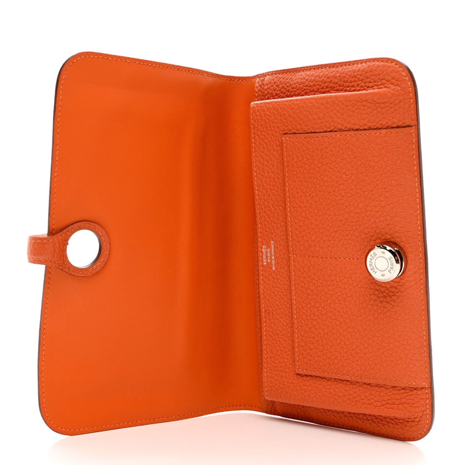 Hermes Togo Dogon Duo Wallet Orange 5 of 9