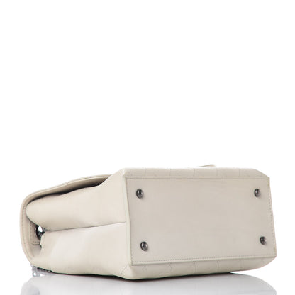 Chanel Calfskin Stitched Urban Luxury Top Handle Bag Ivory 4 of 12