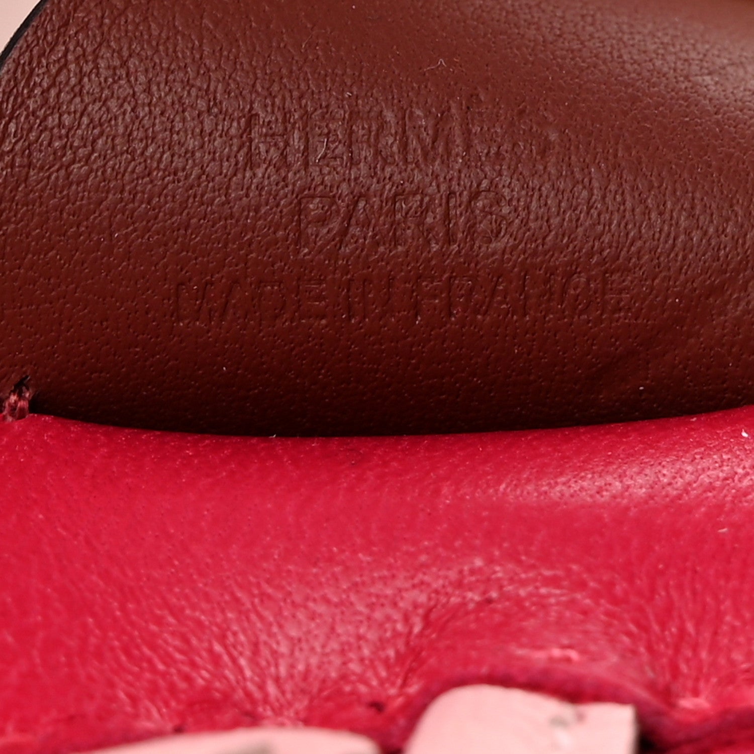 Hermes Milo Lambskin Grigri Rodeo Pegase Horse Bag Charm PM Framboise Rose Sakura Rouge H 3 of 5