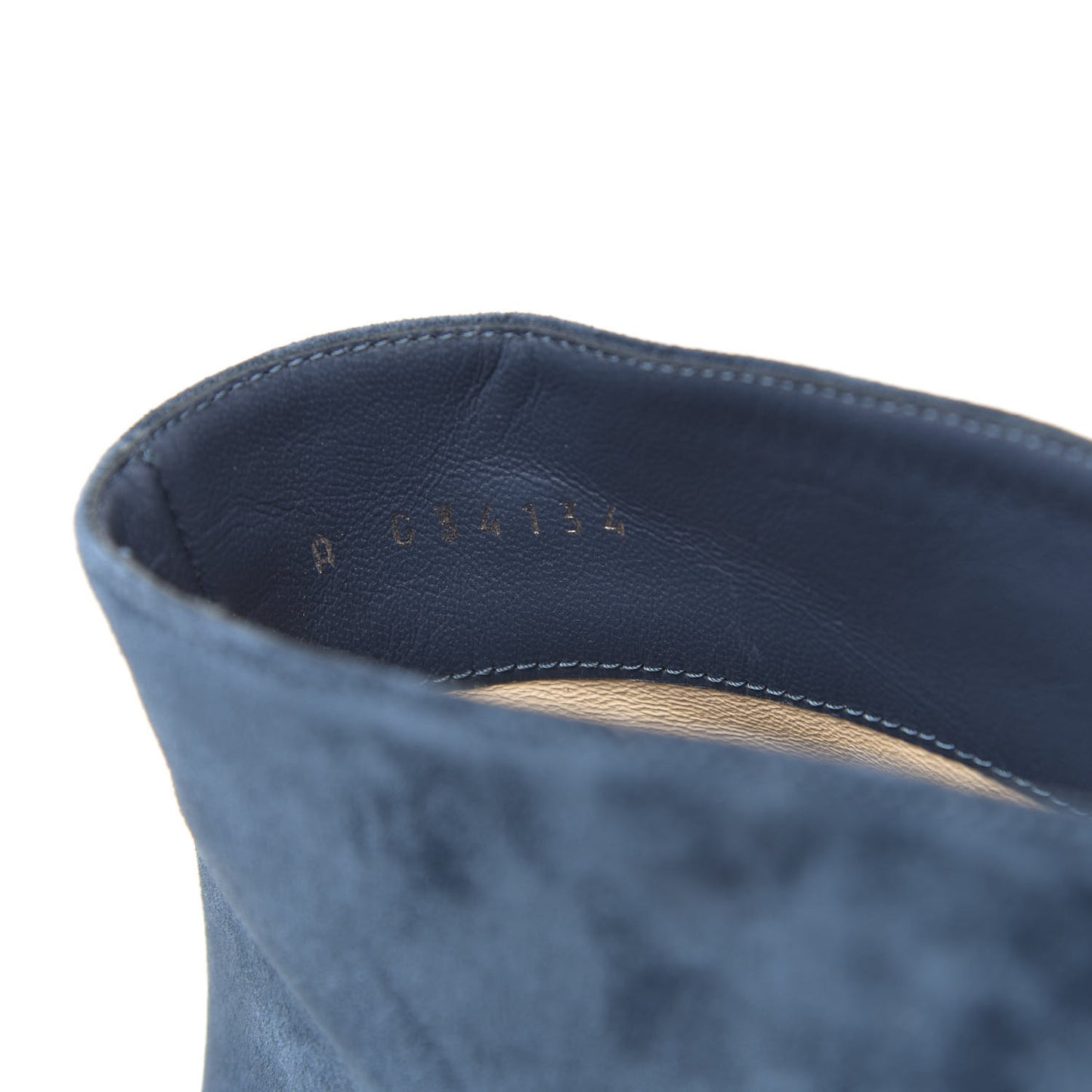 Suede Calfskin Satin Gabrielle Cap Toe Short Boots 39.5 Teal Black