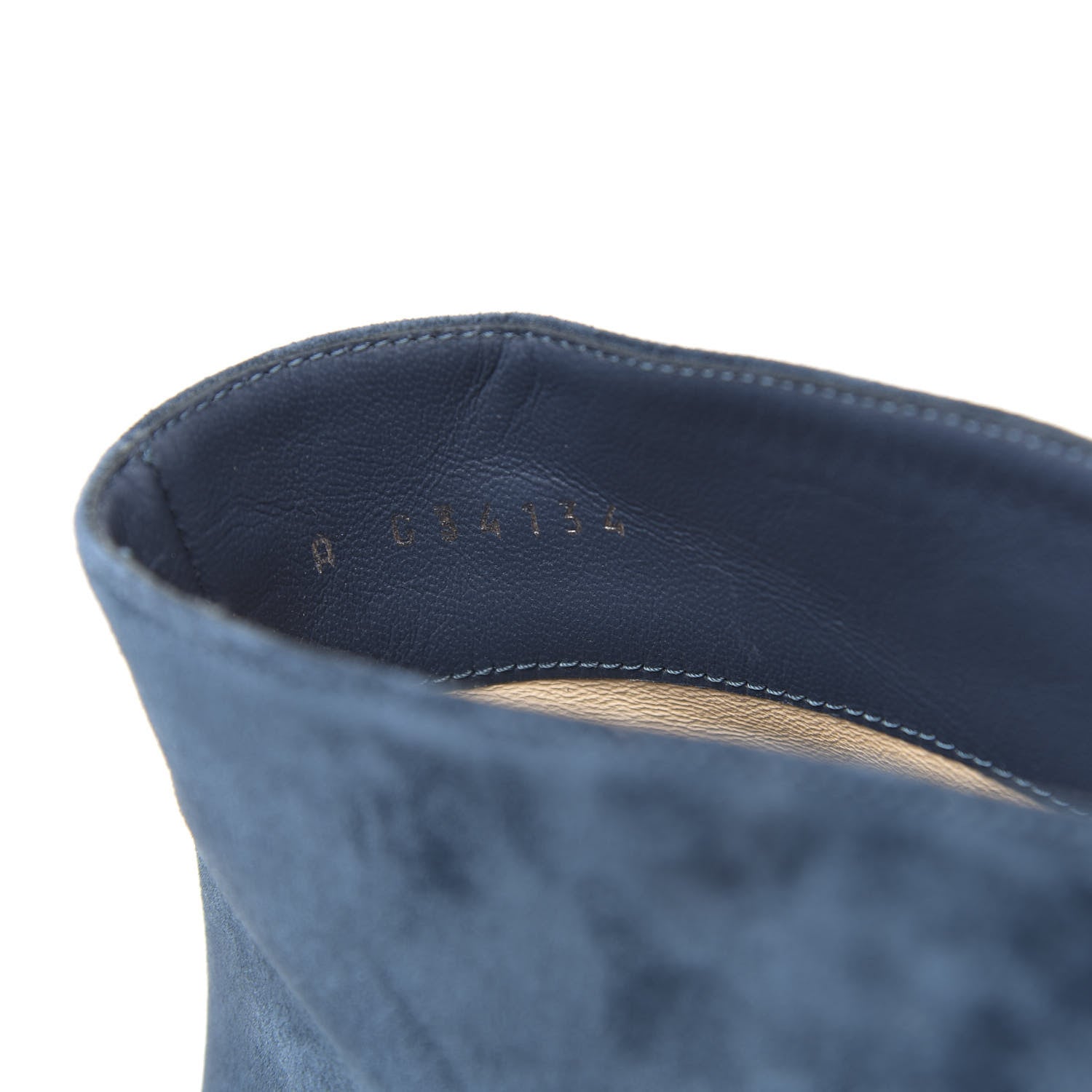 Chanel Suede Calfskin Satin Gabrielle Cap Toe Short Boots 39.5 Teal Black 7 of 8