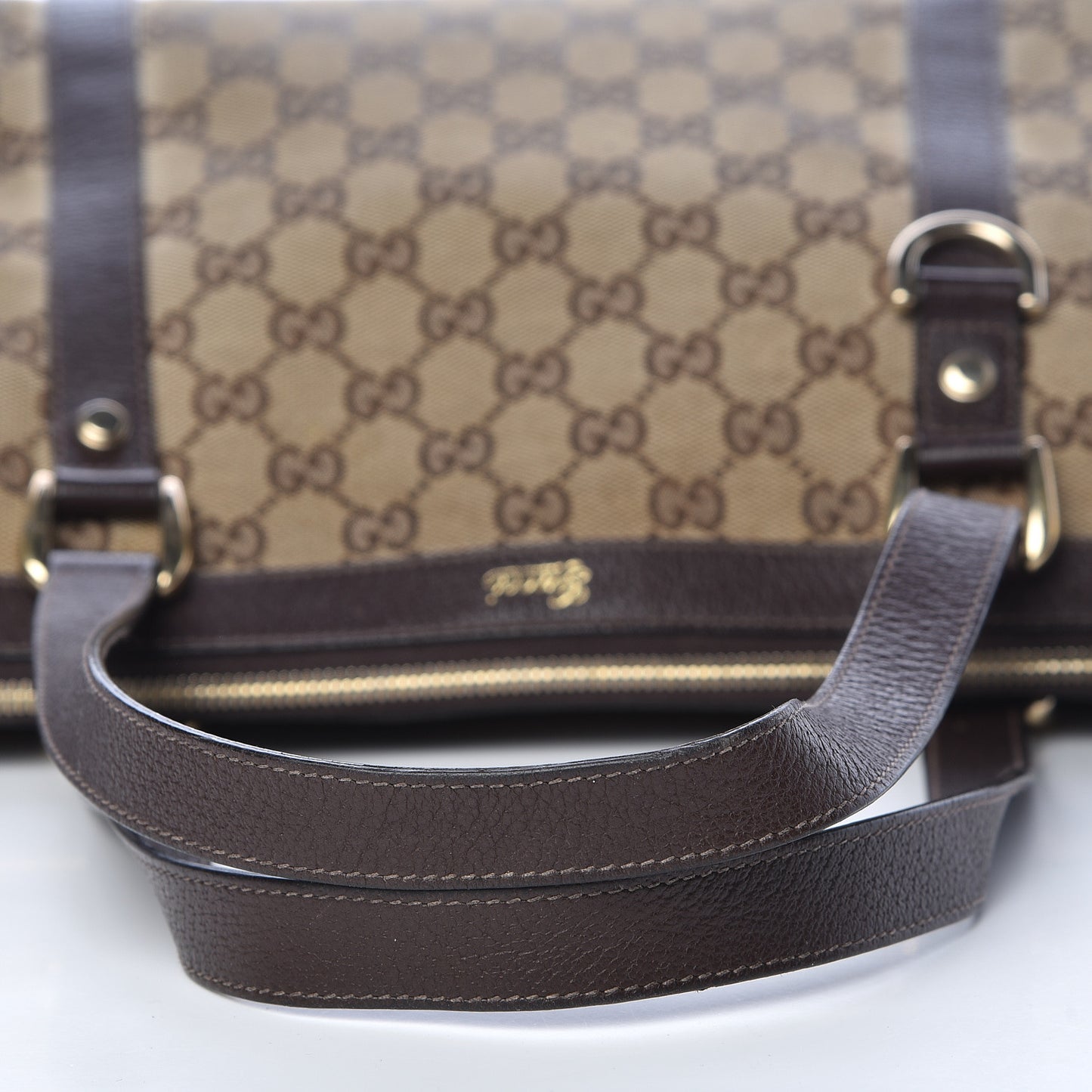 Monogram Medium Abbey Tote Brown