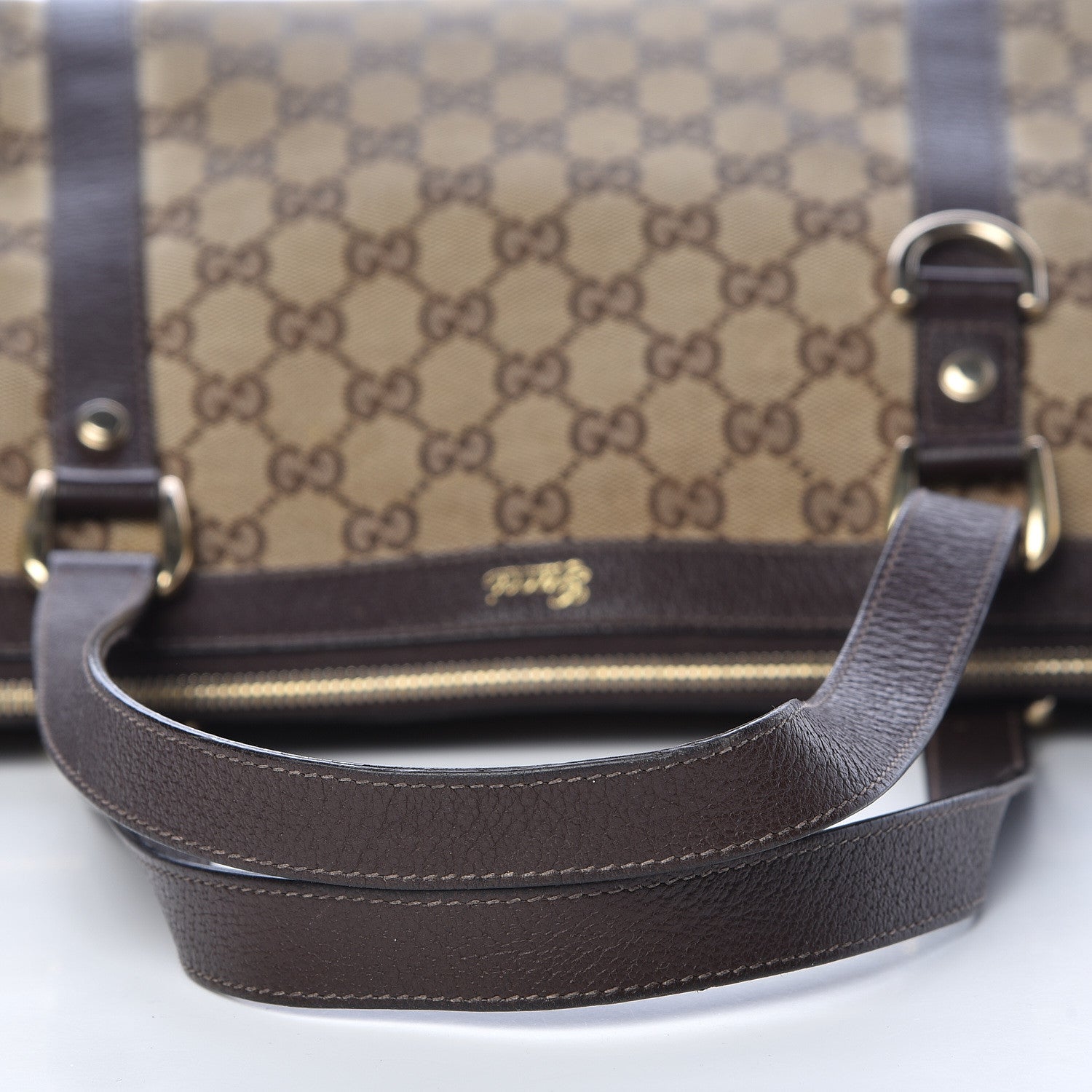Gucci Monogram Medium Abbey Tote Brown 14 of 16