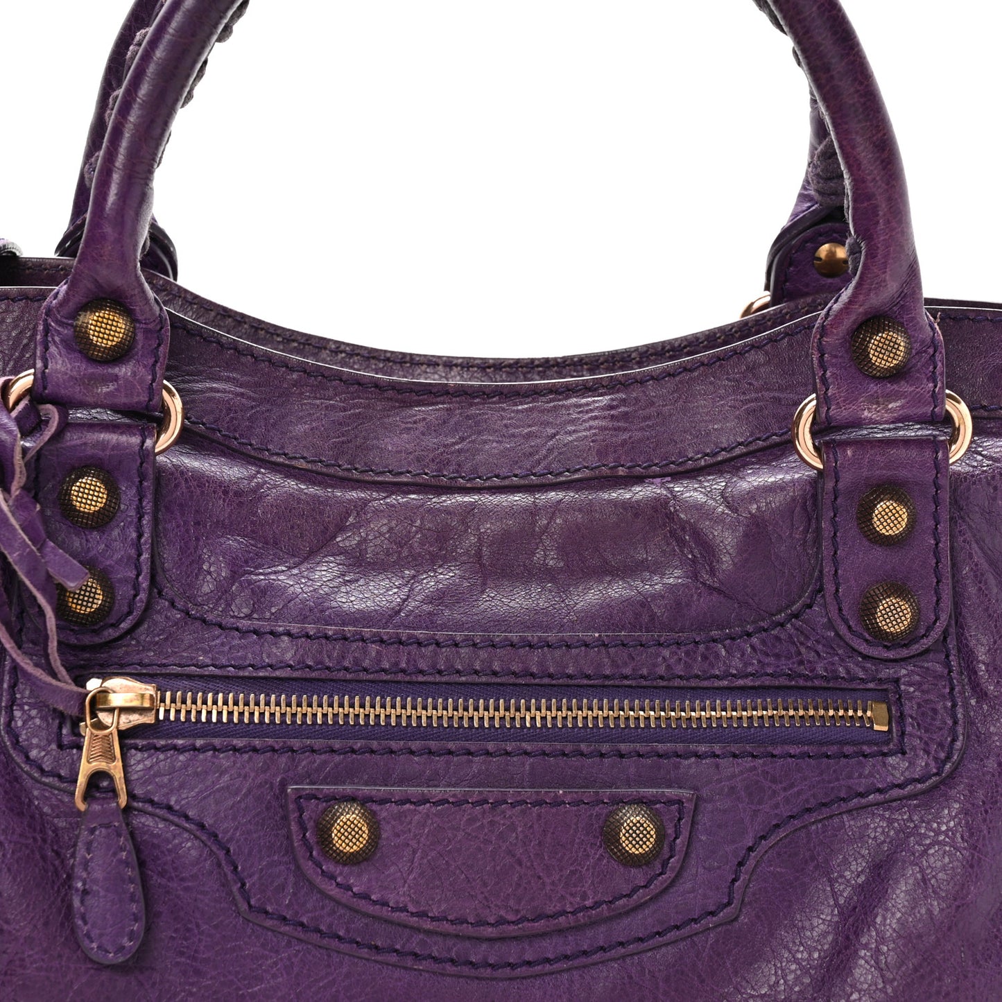 Agneau Giant 12 Rose Gold Hardware City Dark Violet