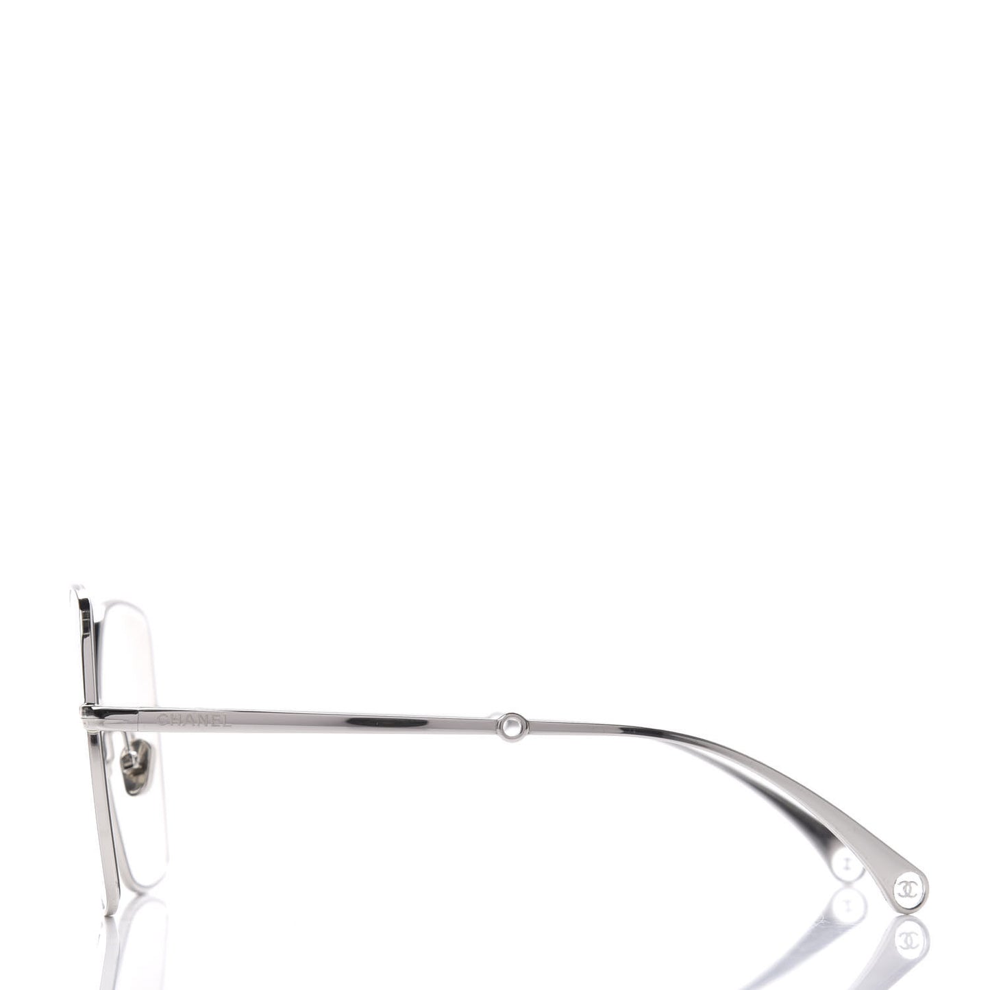 Butterfly Removable Pearl Chain Sunglasses 4262 Silver