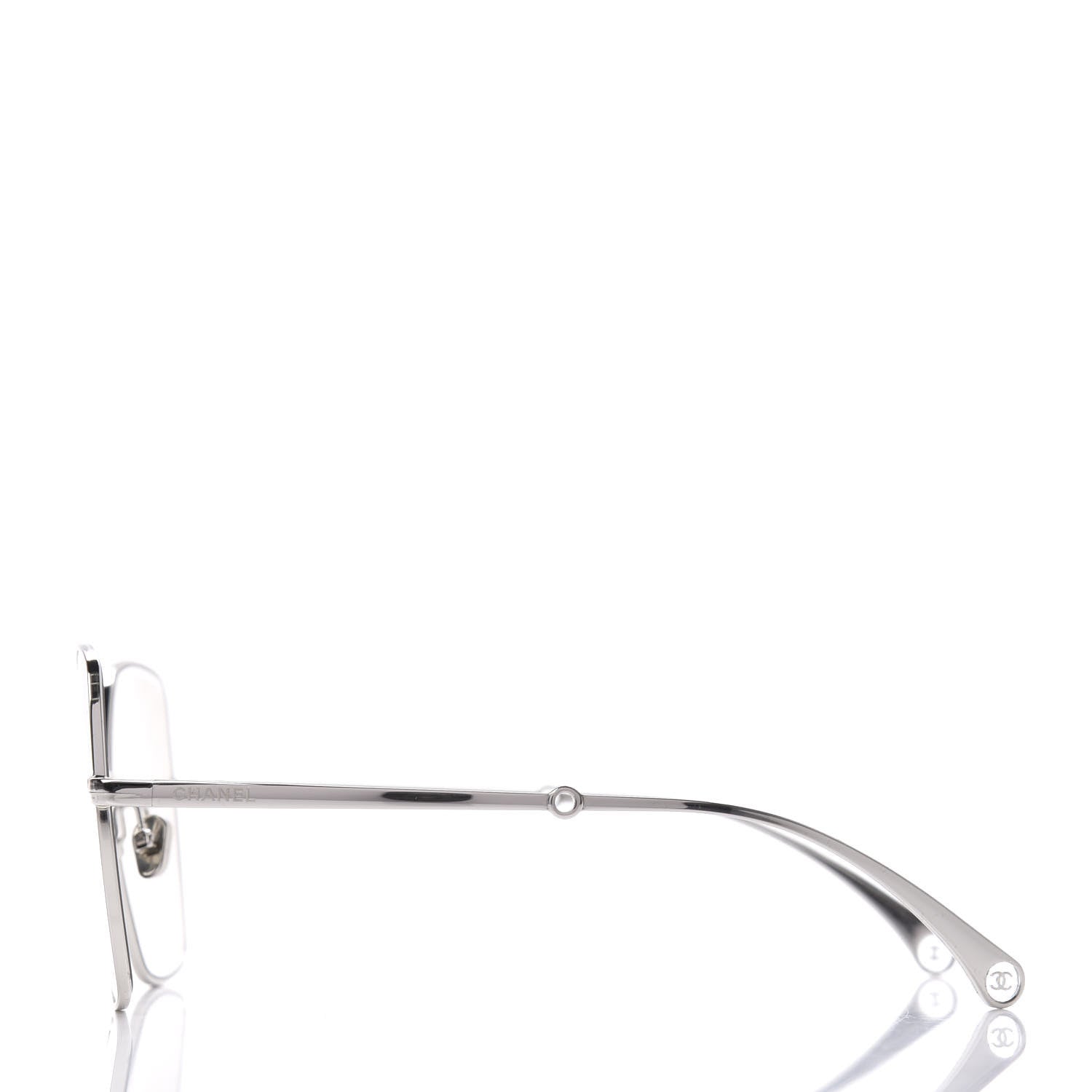 Chanel Butterfly Removable Pearl Chain Sunglasses 4262 Silver 4 of 10