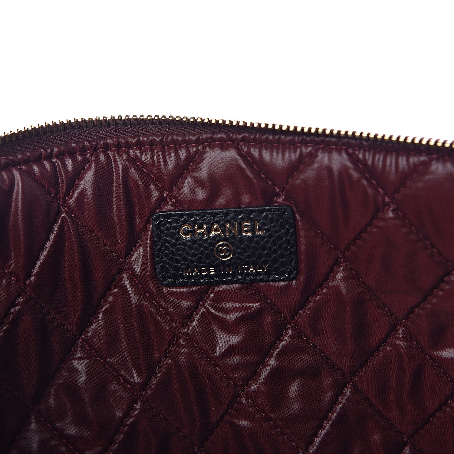 Chanel Caviar Quilted Large Cosmetic Case Black 6 of 7