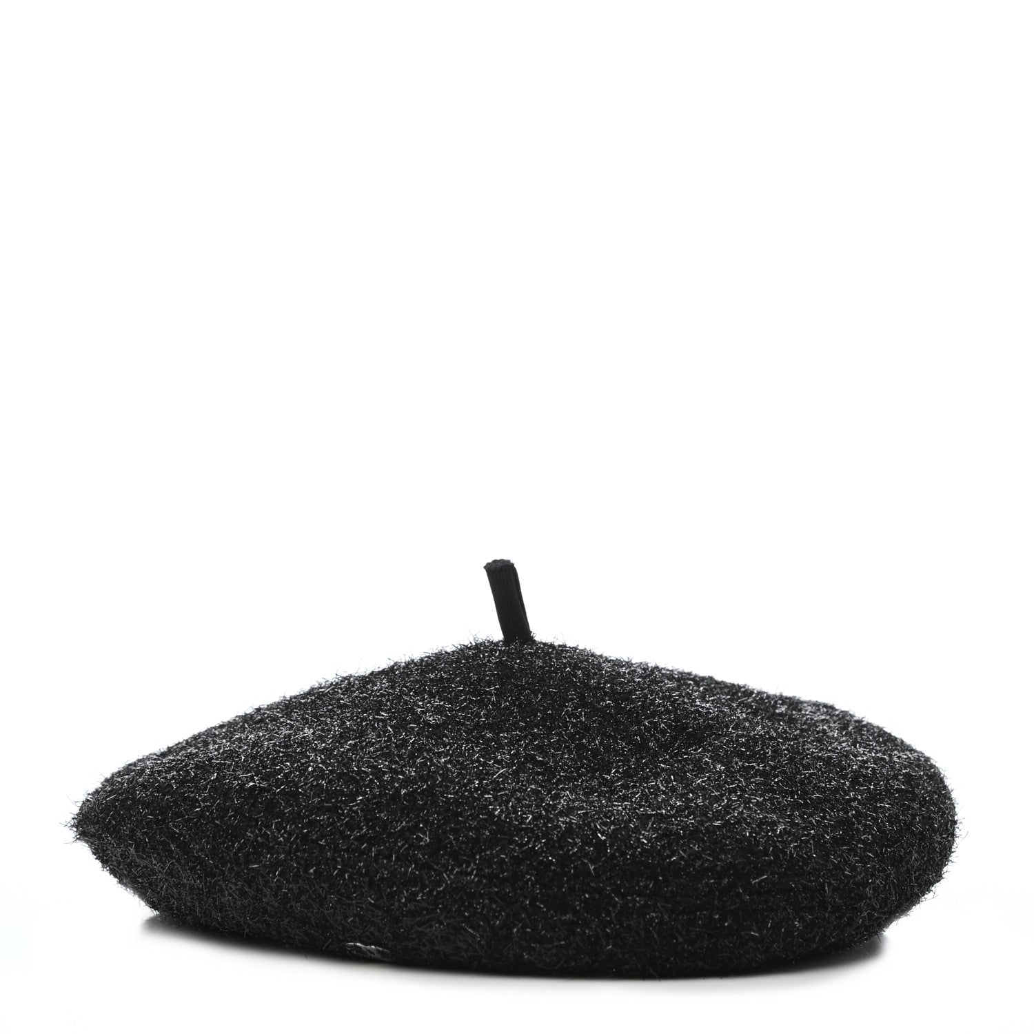 Chanel Cotton Polymide Beret Hat S Black 3 of 8