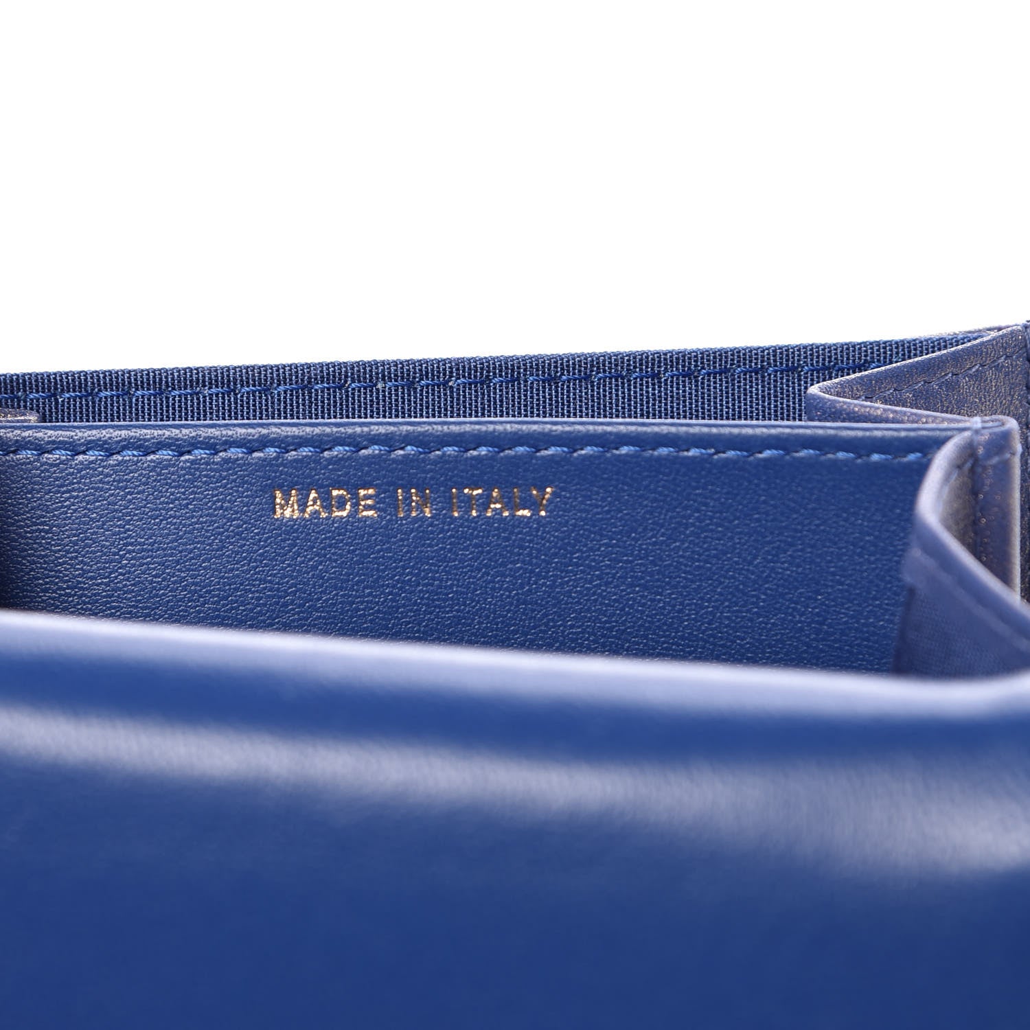Chanel Iridescent Lambskin Quilted Card Holder Blue 7 of 9