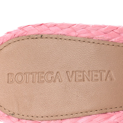 Bottega Veneta Raffia Twisted Intrecciato Stretch Mule Sandals 40.5 Blossom 9 of 12