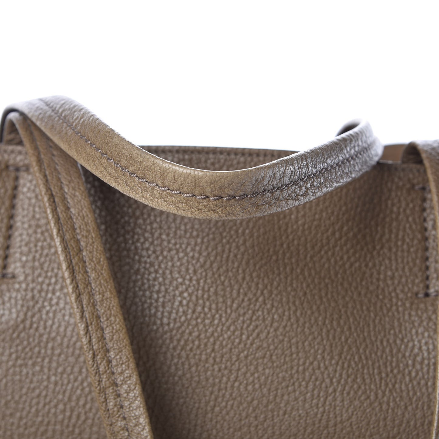 Soft Grained Calfskin Medium Belt Cabas Phantom Souris