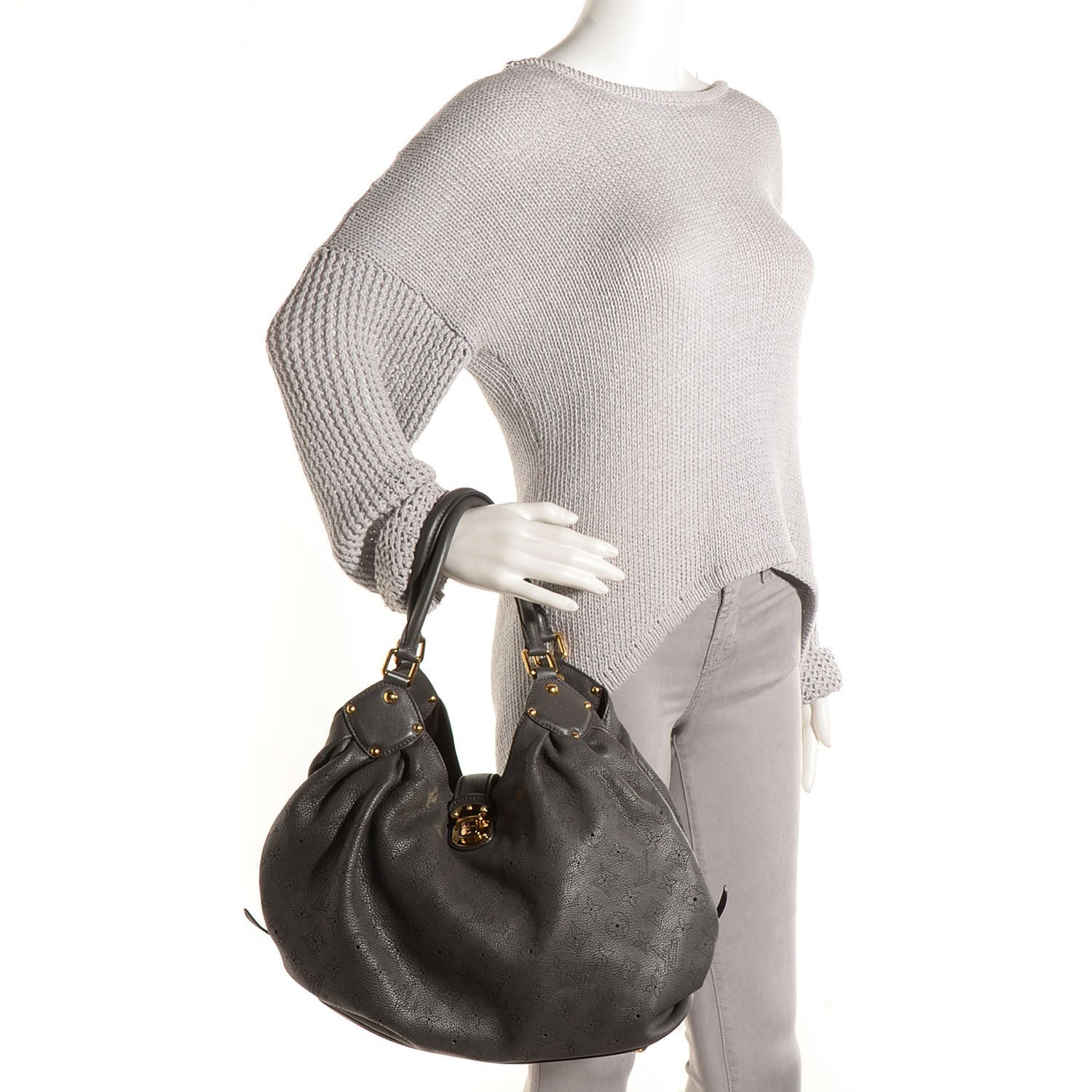 Louis Vuitton Mahina L Anthracite 2 of 7