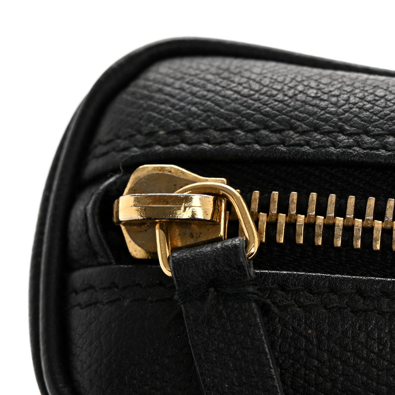 Chanel Grained Calfskin CC Button Cosmetic Case Black 8 of 9