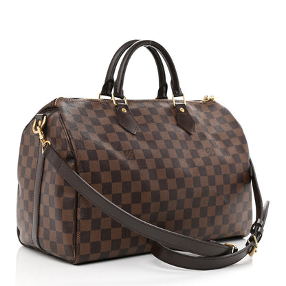 Louis Vuitton Damier Ebene Speedy Bandouliere 35 3 of 10