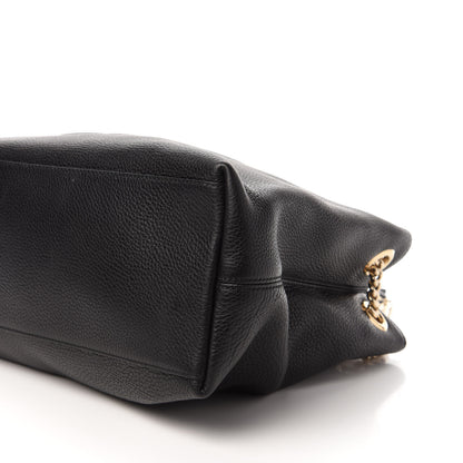 Gucci Pebbled Calfskin Medium Soho Chain Shoulder Bag Black 7 of 11