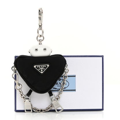Prada Nylon Robot Keychain Black 7 of 7