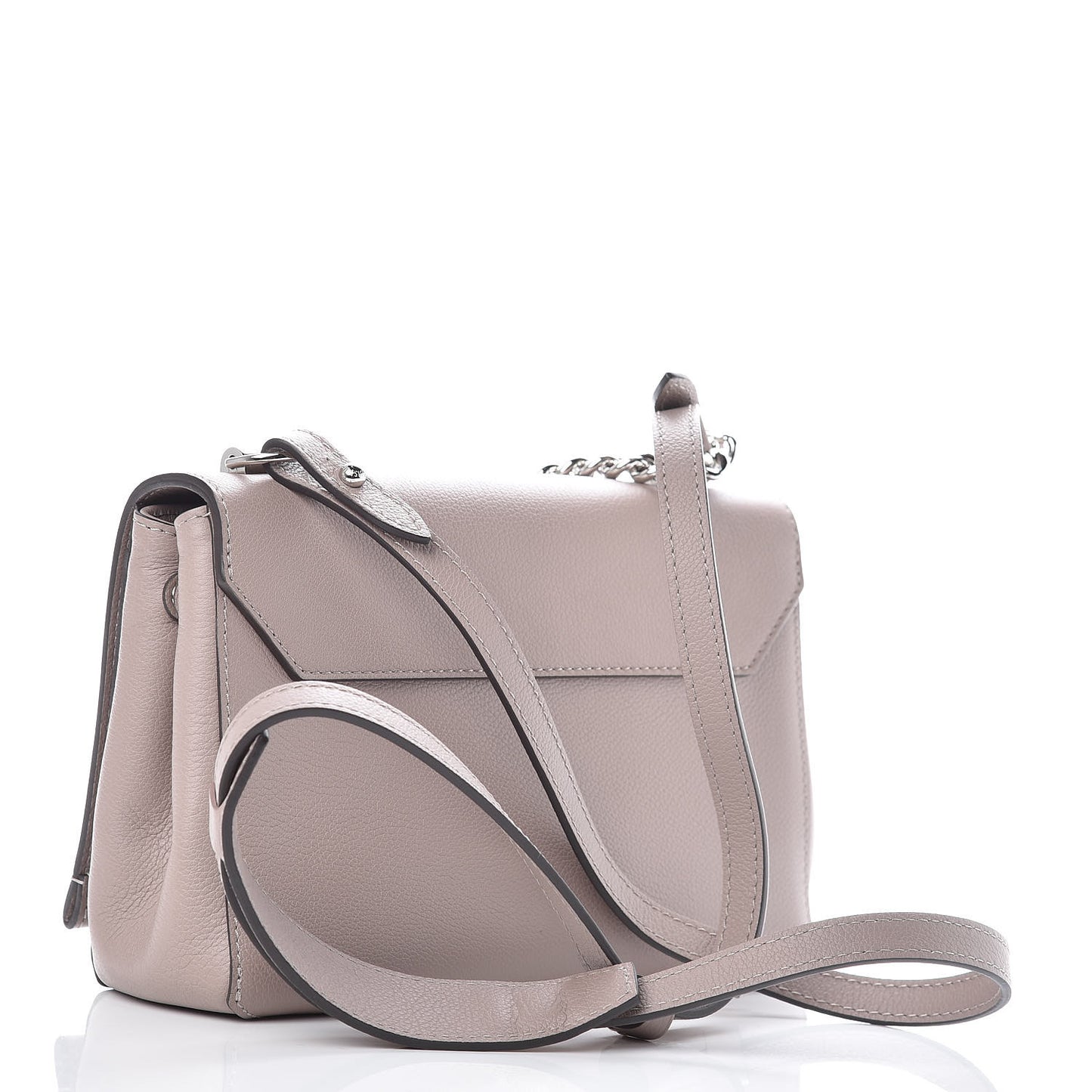 Soft Calfskin Lockme II Chain Bag BB Mastic