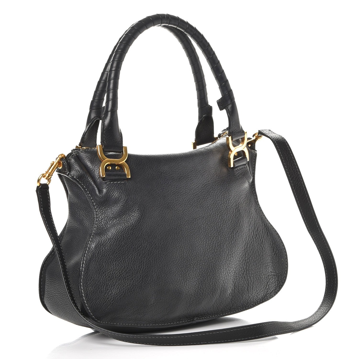 Chloe Calfskin Medium Marcie Satchel Black 4 of 12