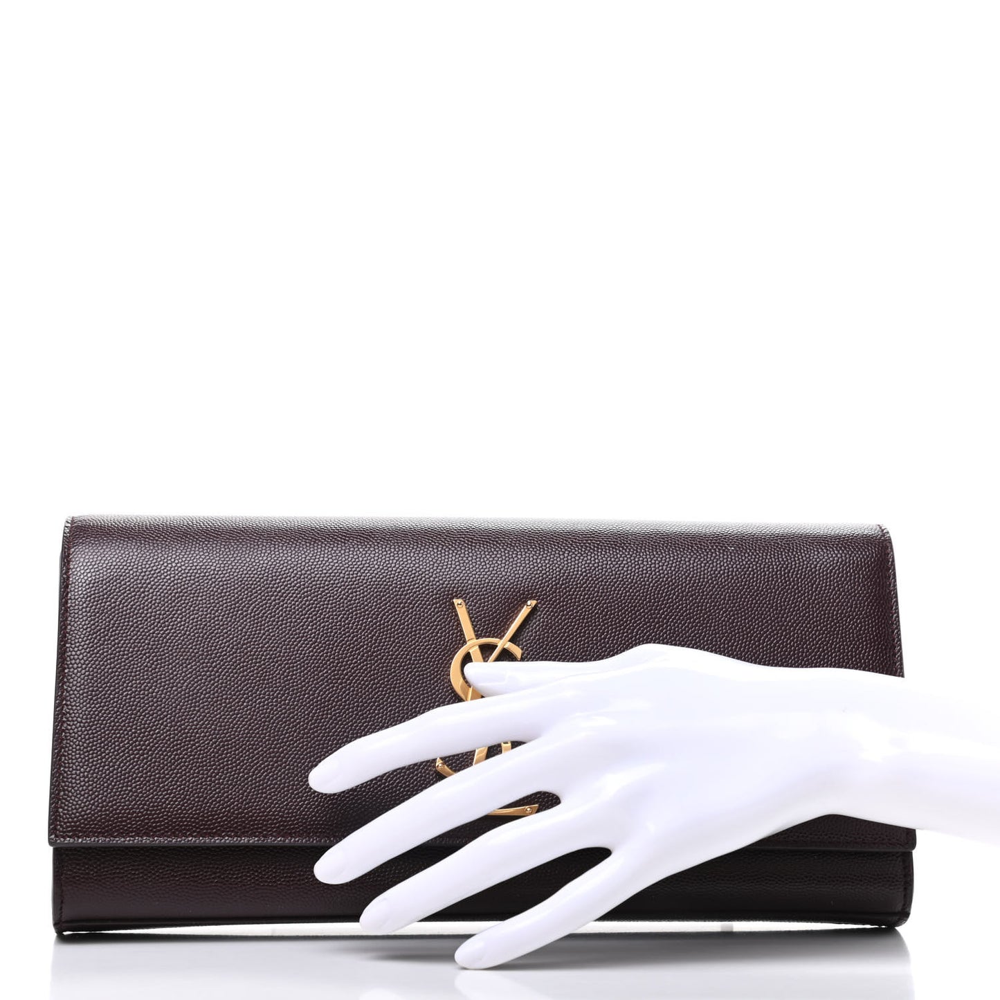 Grain De Poudre Classic Monogram Cassandre Clutch Amaranto