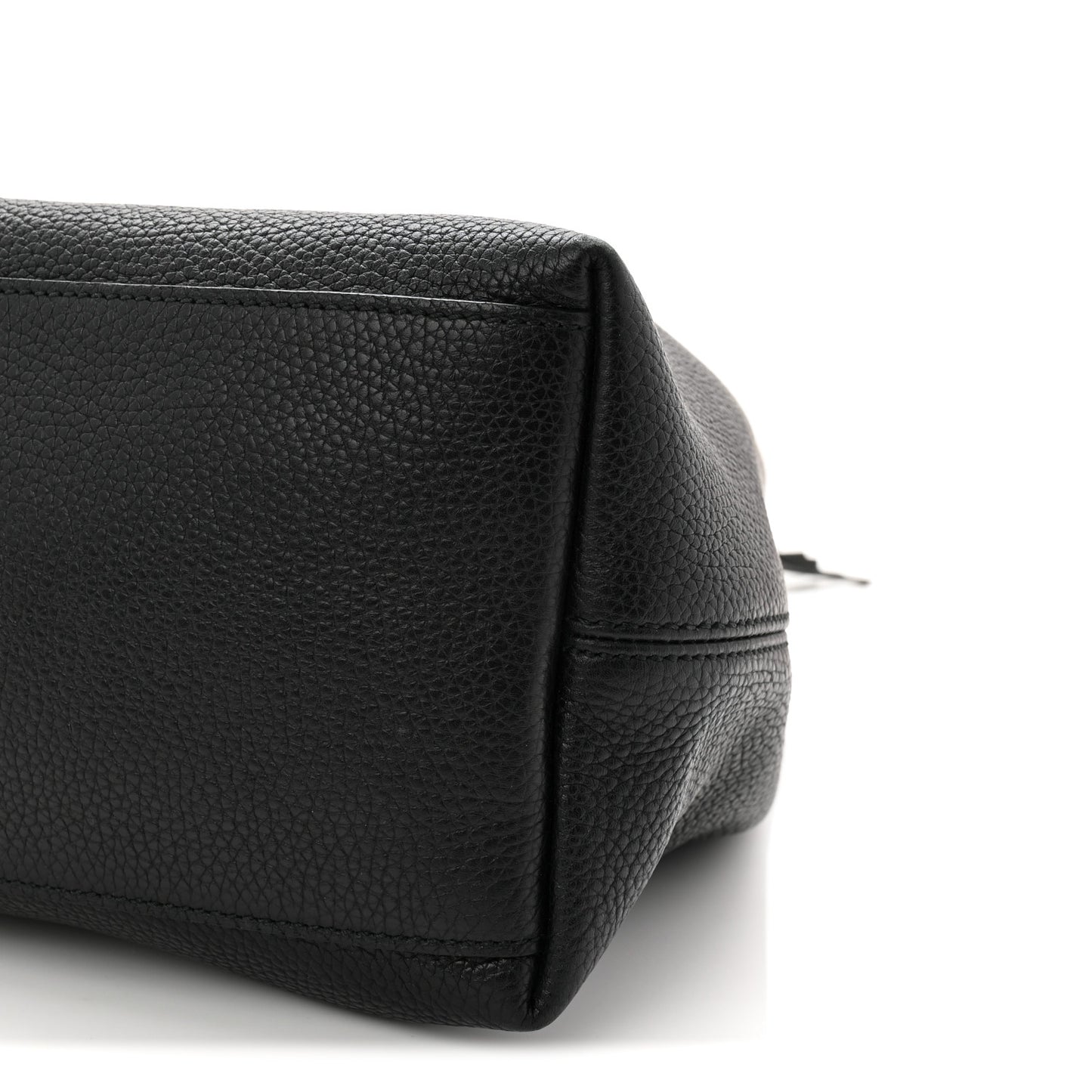 Pebbled Calfskin Medium Soho Chain Shoulder Bag Black