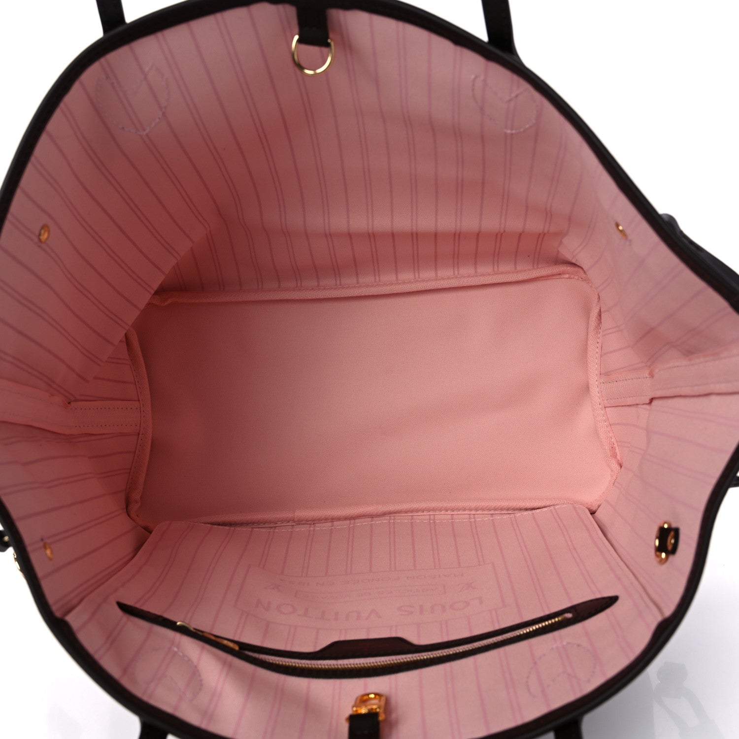 Louis Vuitton Damier Ebene Neo Neverfull MM Rose Ballerine 6 of 9