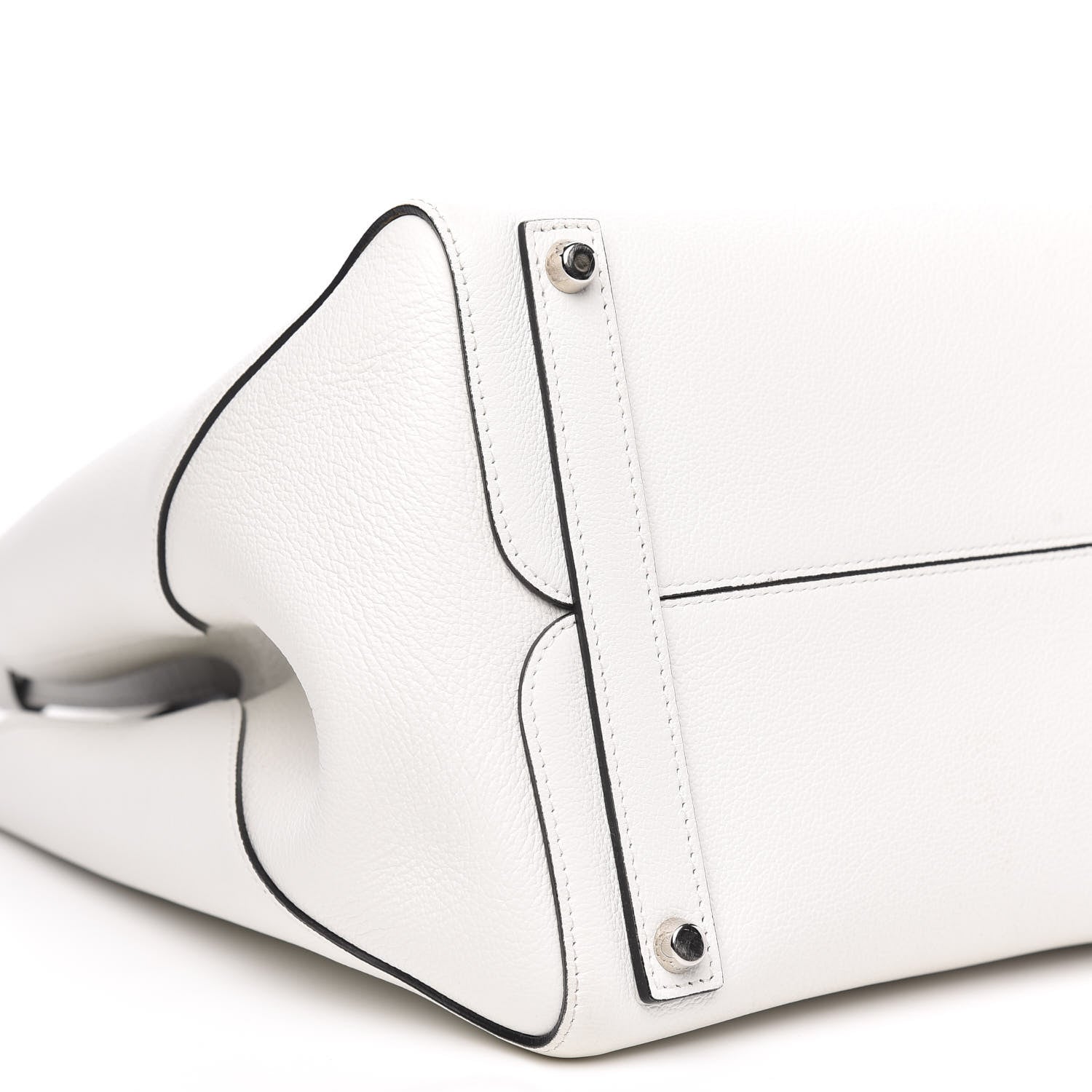 Christian Dior Supple Grained Calfskin Large Open Bar Tote White 8 of 11