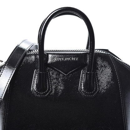 Givenchy Textured Patent Calfskin Mini Antigona Black 10 of 10