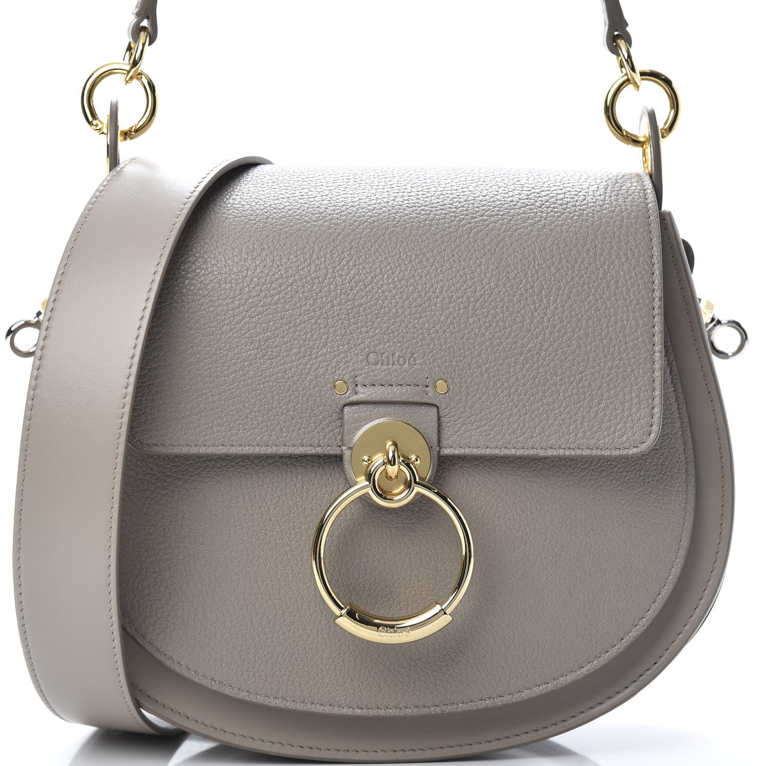 Chloe Calfskin Large Tess Bag Motty Grey 8 of 10