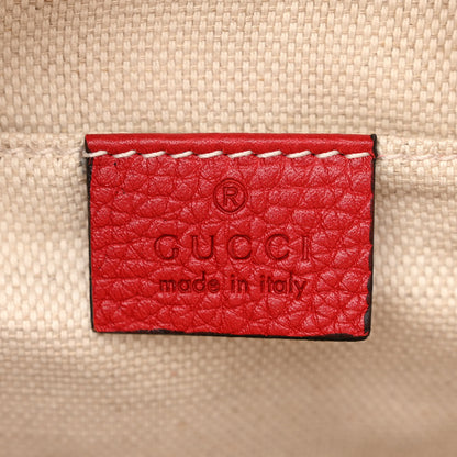 Gucci Pebbled Calfskin Small Soho Disco Bag Tabasco Red 6 of 10