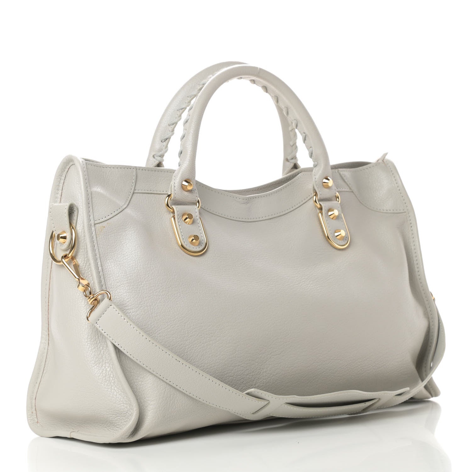 Balenciaga Chevre Gold Metallic Edge Hardware City Gris Nuage 3 of 13