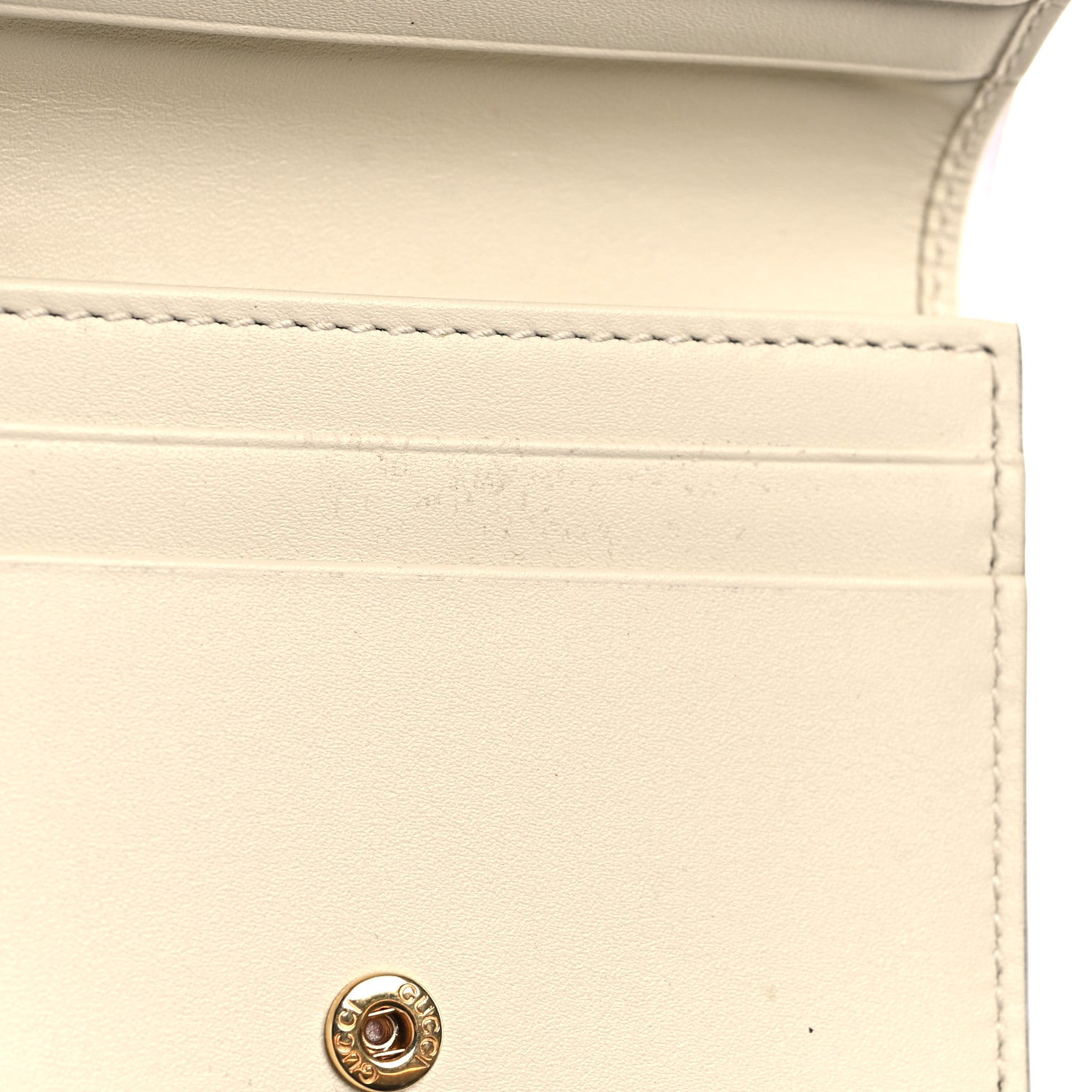 Gucci GG Supreme Monogram Les Pommes Card Case Wallet Beige Multicolor Mystic White 9 of 9