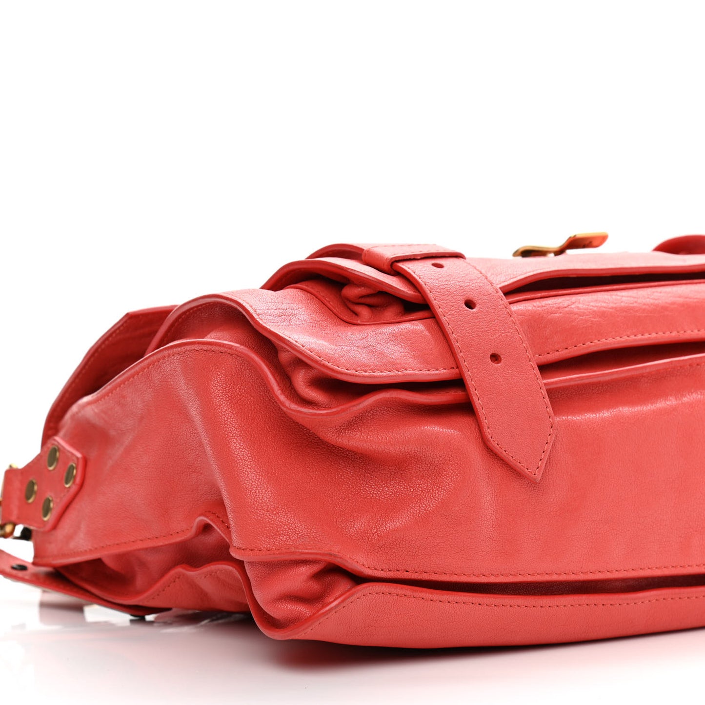 Lambskin Medium PS1 Satchel Deep Coral