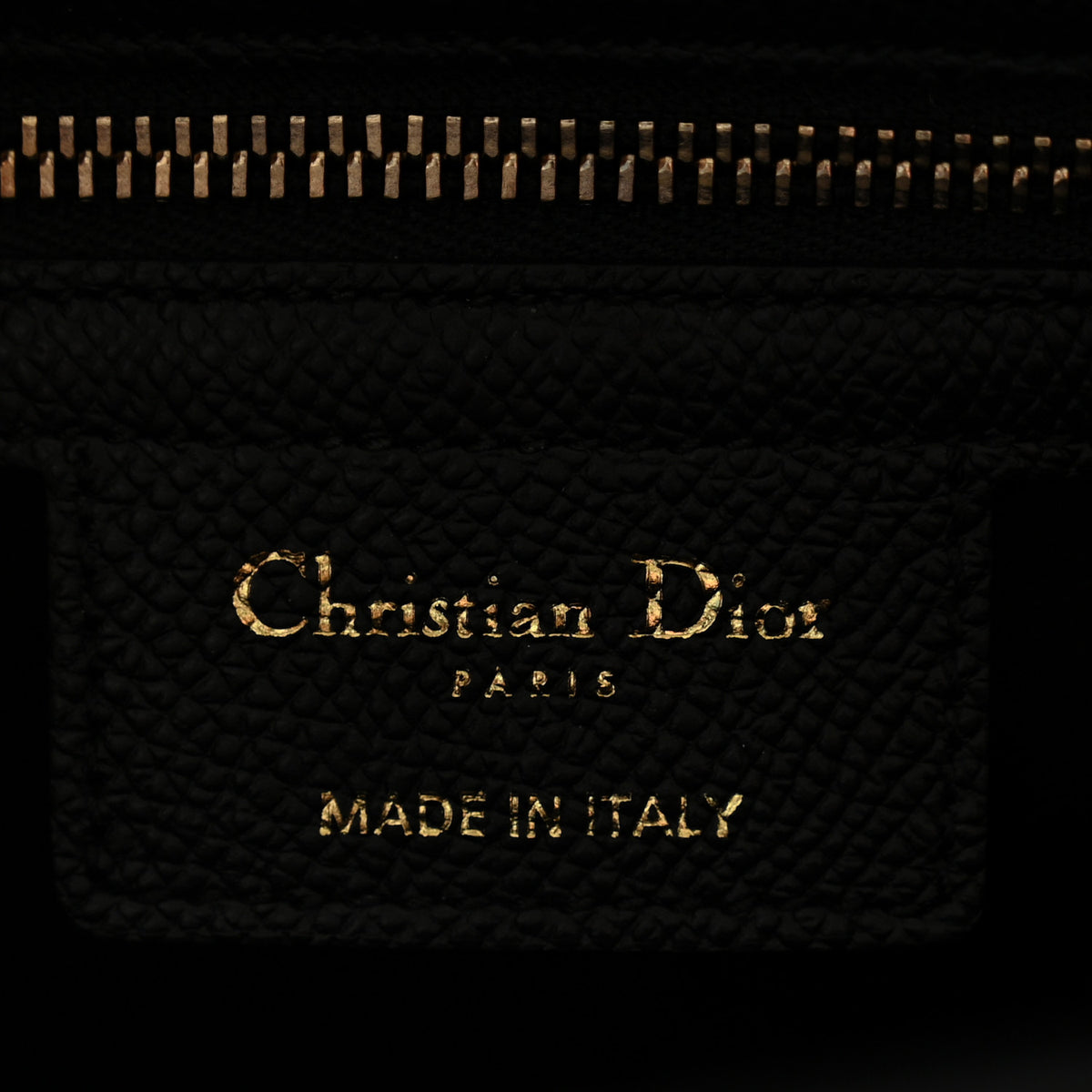 Christian Dior Grained Calfskin Saddle Bag With Strap Black 6 of 11