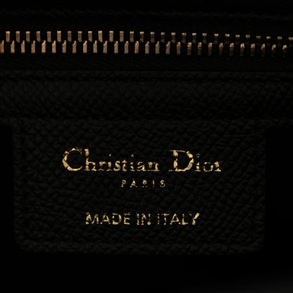Christian Dior Grained Calfskin Saddle Bag With Strap Black 6 of 11