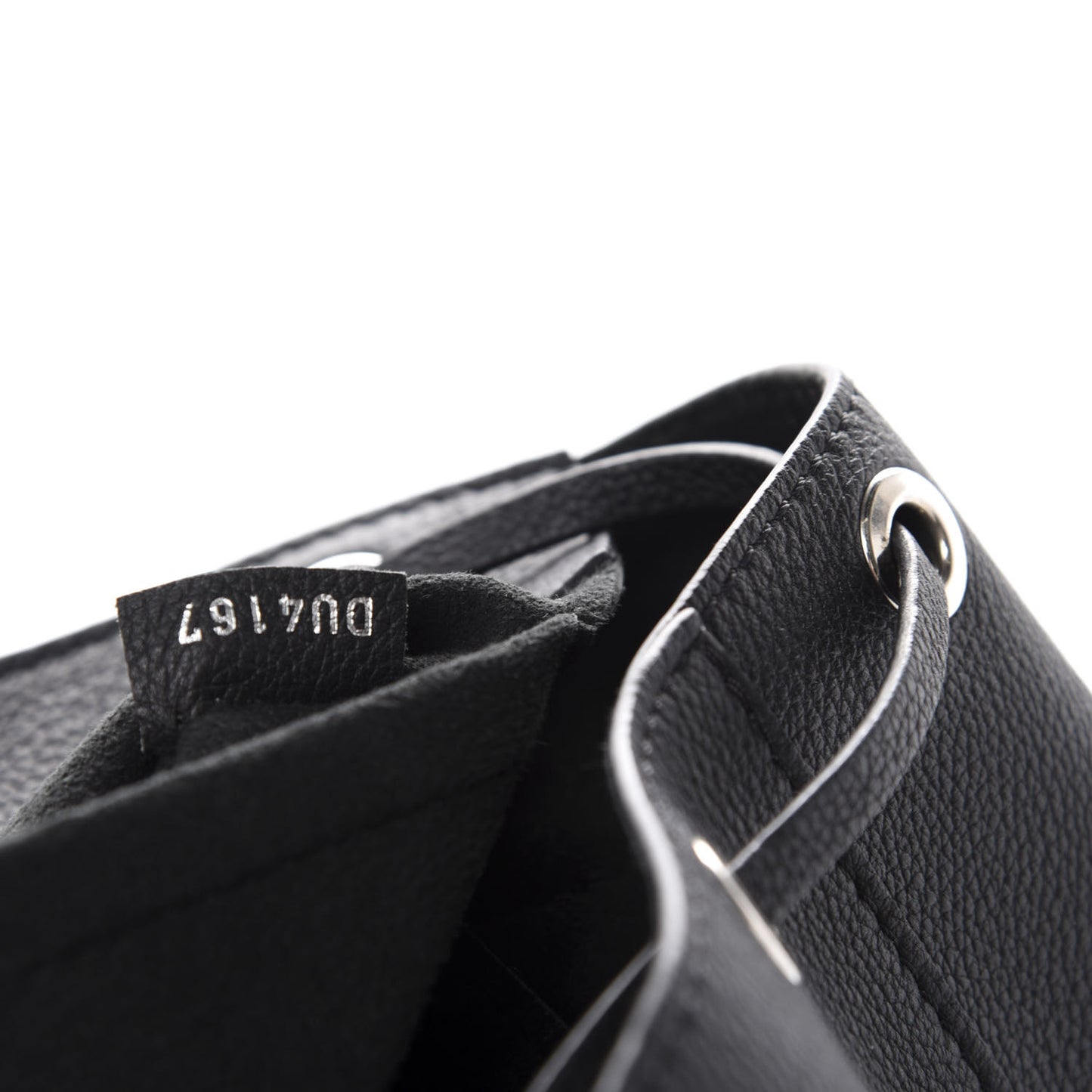 Calfskin Lockme Backpack Black