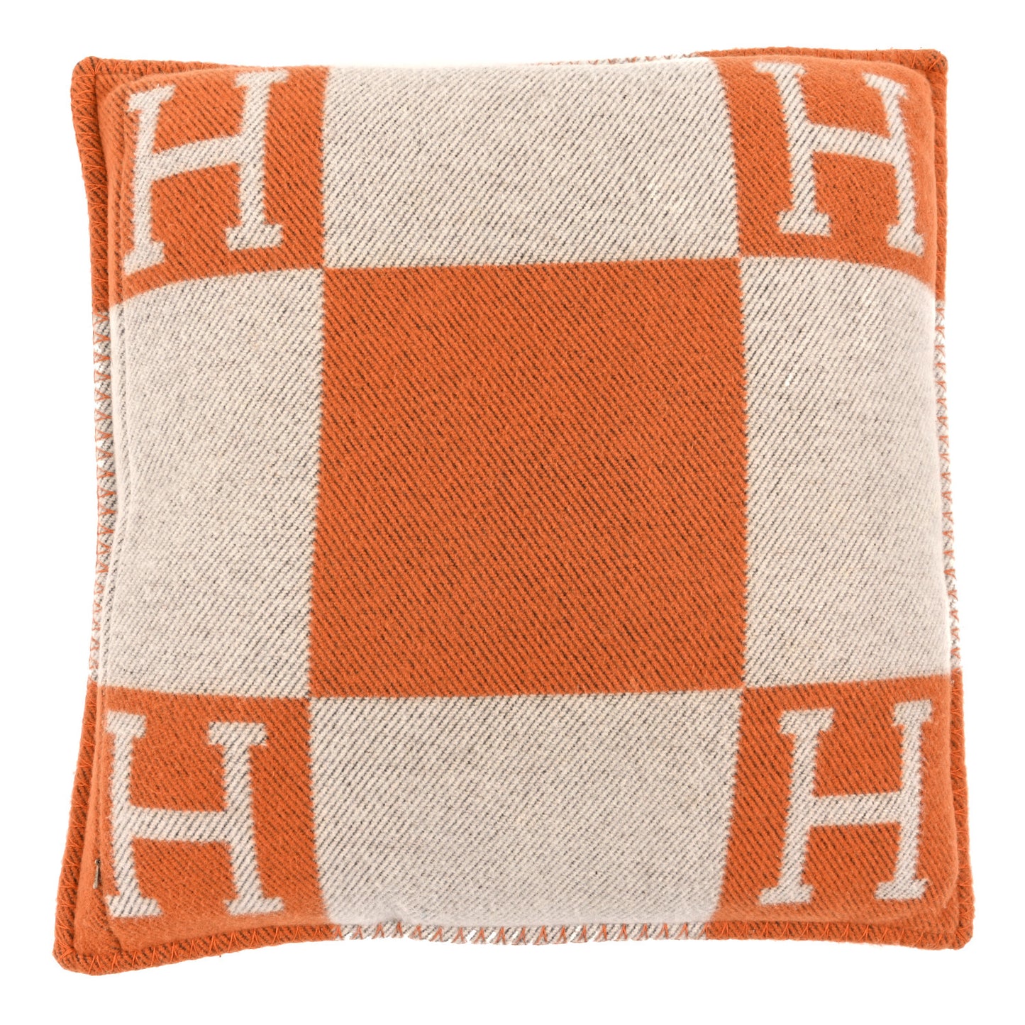 Wool Cashmere Avalon Pillow PM Ecru Potiron