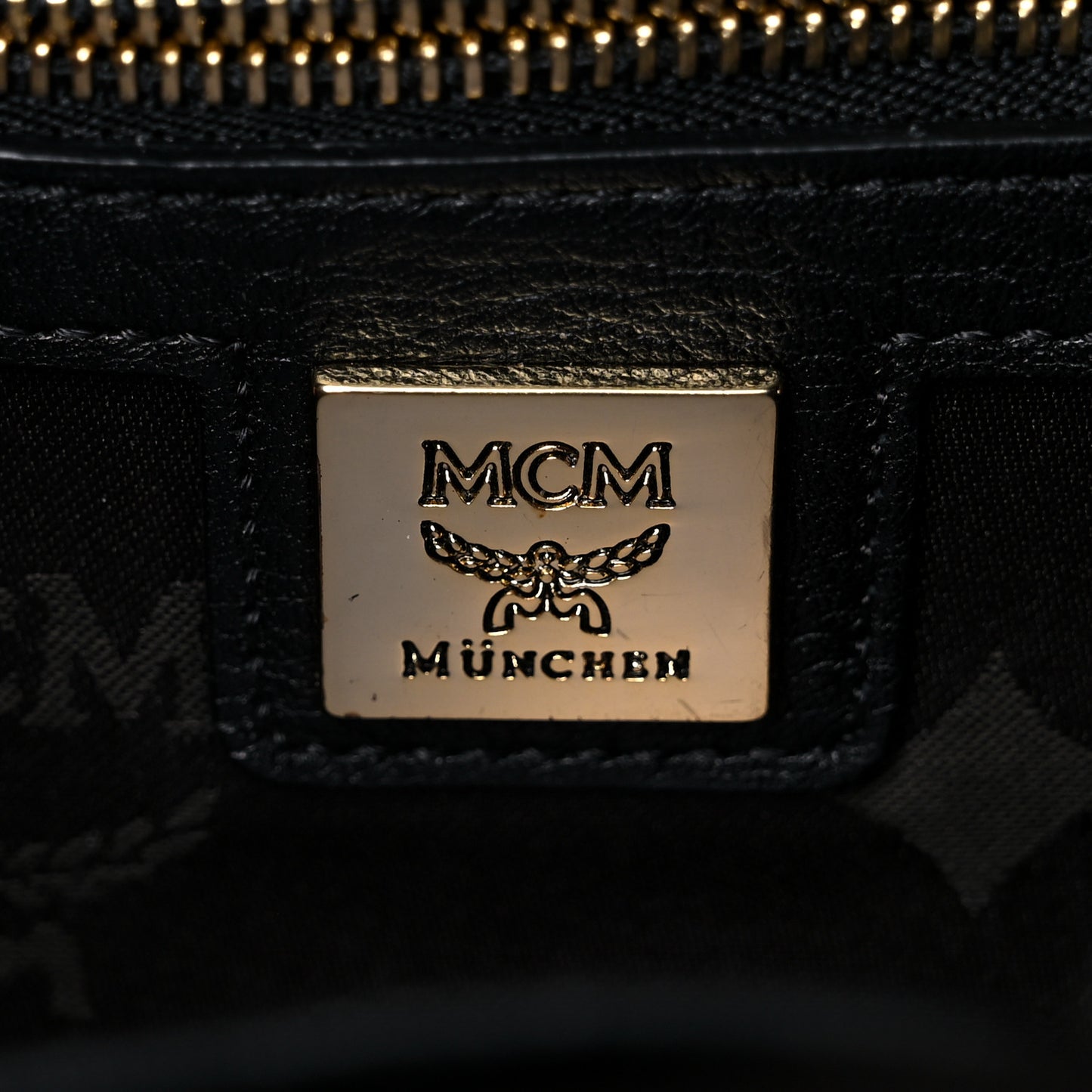 Metallic Visetos Studded Small Dual Stark Backpack Gold