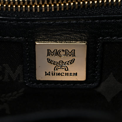 MCM Metallic Visetos Studded Small Dual Stark Backpack Gold 6 of 17