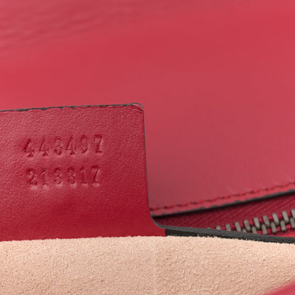 Gucci Calfskin Matelasse Small GG Marmont Shoulder Bag Hibiscus Red 7 of 12