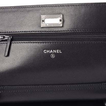 Chanel Aged Calfskin Quilted Reissue Wallet On Chain WOC Navy 6 of 8
