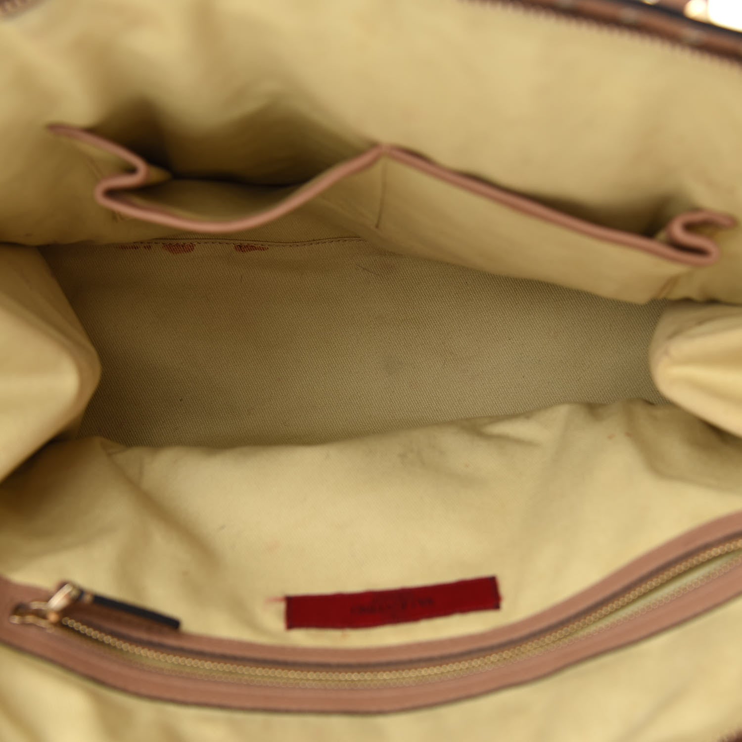 Valentino Garavani Vitello Rockstud All Over Dome Shopper Taupe 5 of 17