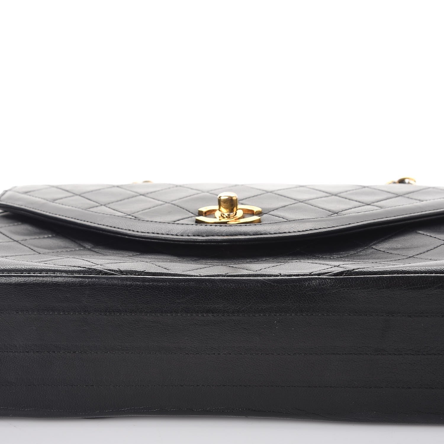 Chanel Lambskin Quilted Medium Single Flap Black 15 of 15
