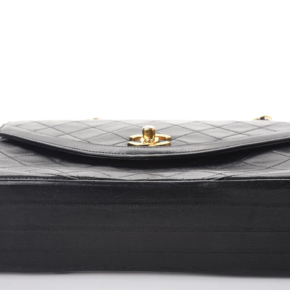 Chanel Lambskin Quilted Medium Single Flap Black 15 of 15