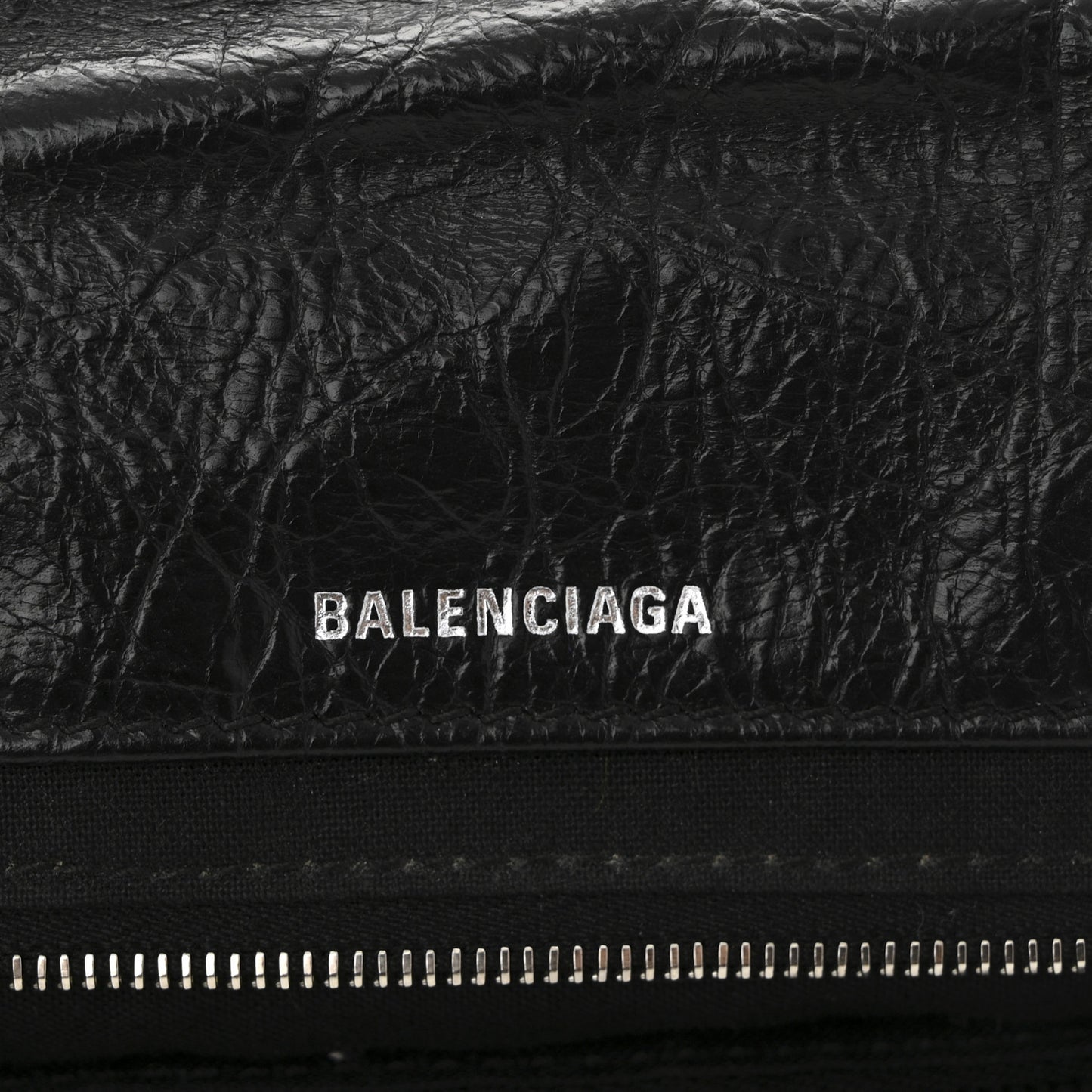 Arena Calfskin Mini Monaco Chain Shoulder Bag Black