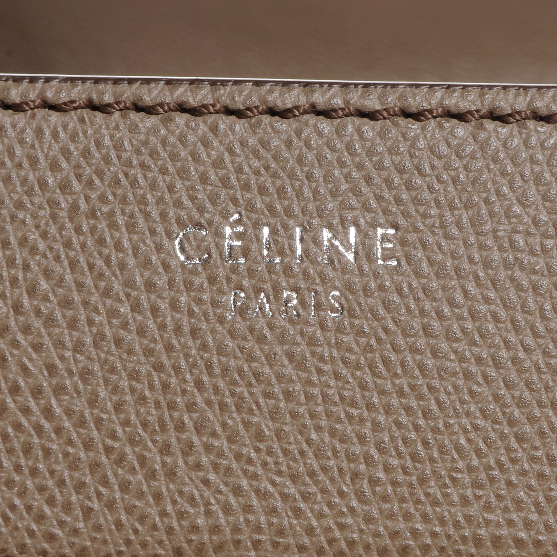 Celine Grainy Calfskin Medium Phantom Luggage Taupe 8 of 9