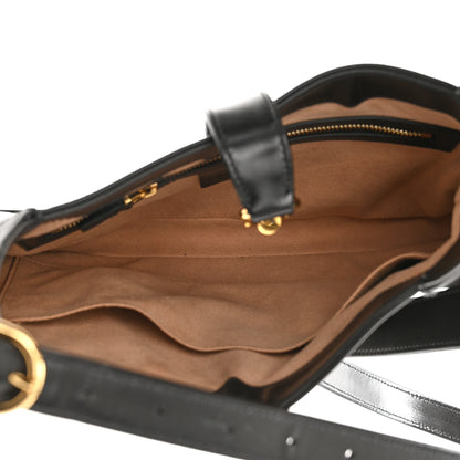 Gucci Boarded Dyana Lux Calfskin Small Jackie 1961 Hobo Black 4 of 11
