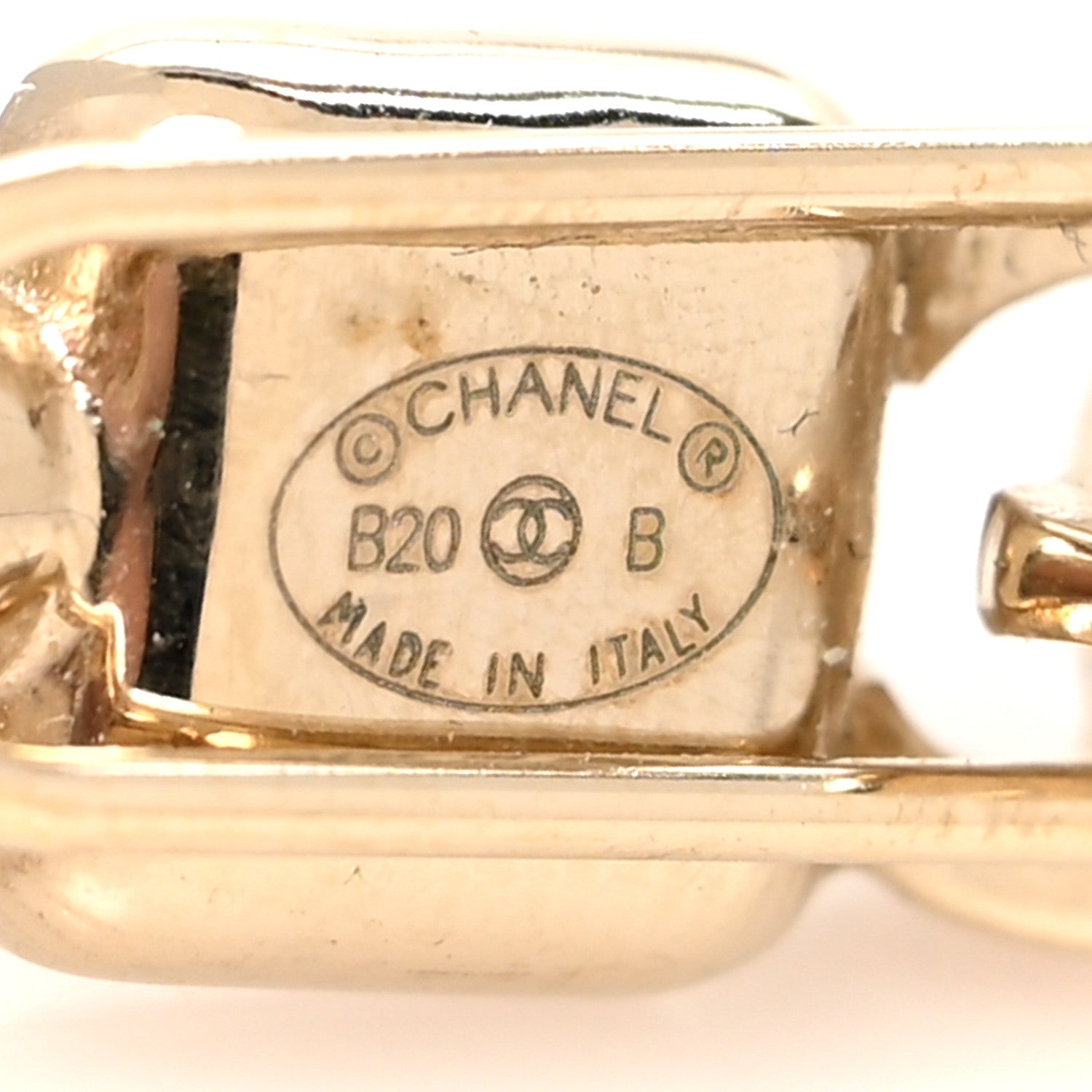 Chanel Crystal CC Hair Clip Barrette Gold 3 of 3