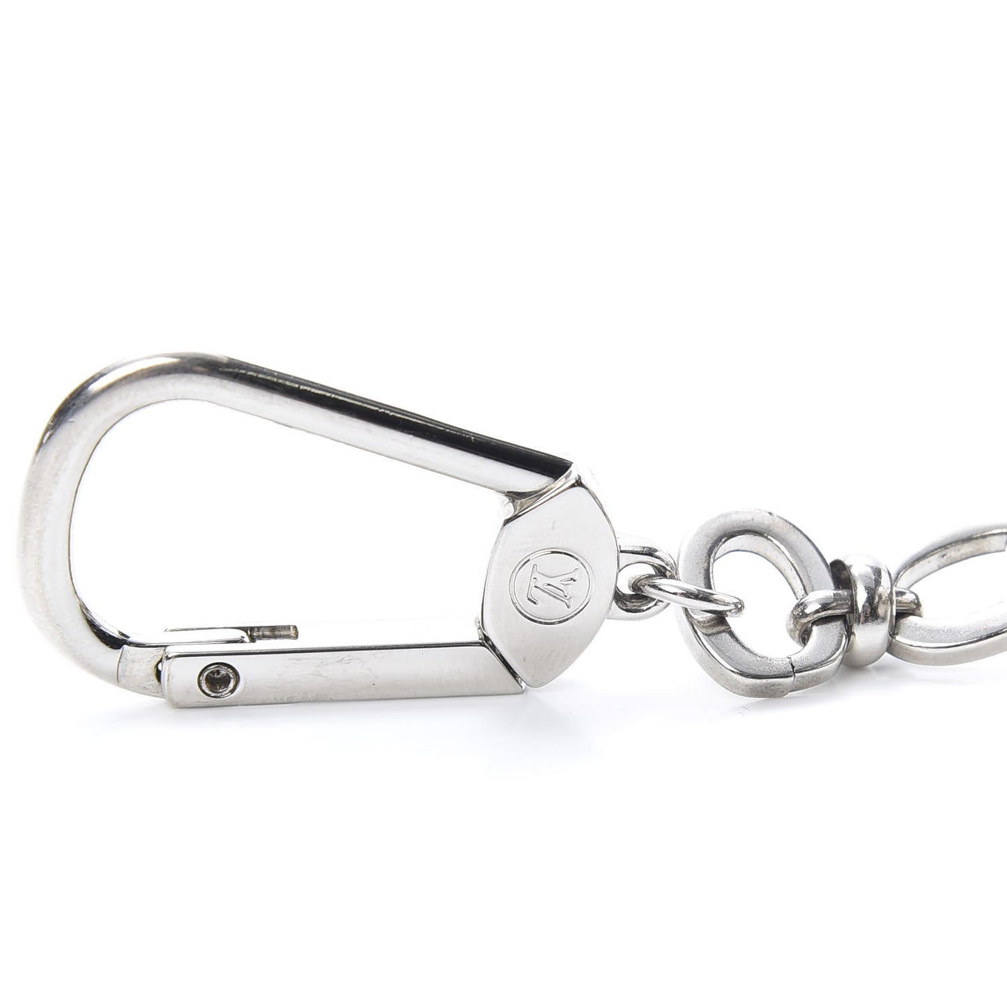 Ice Ball Key Holder Charm Silver